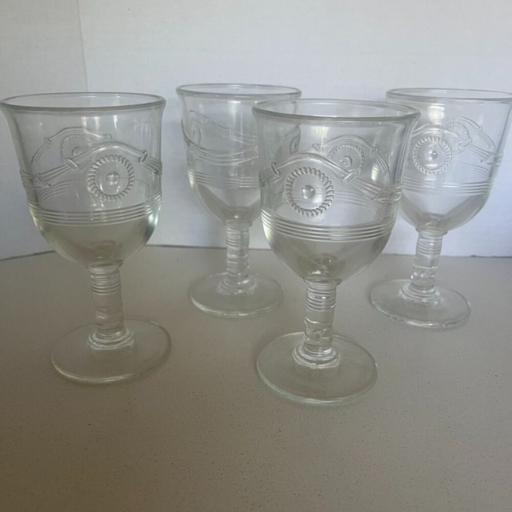 Set Of 4 La Rochere Anduze 8 1/2 oz. Wine Glasses Discontinued France